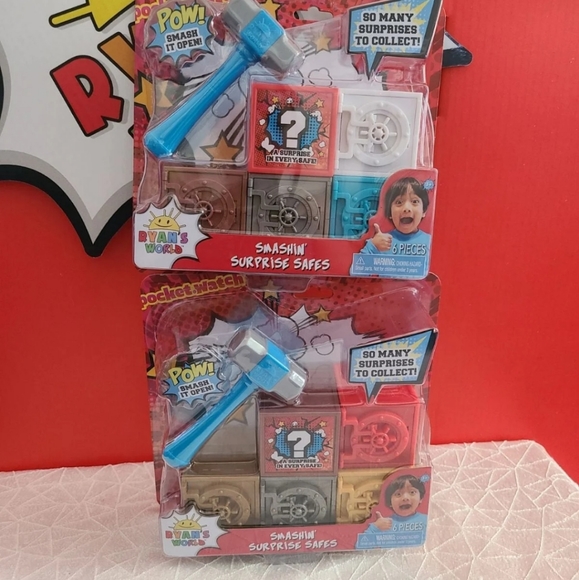JUST PLAY Toys Ryans World Smashin Surprise Safes Pillow Poshmark